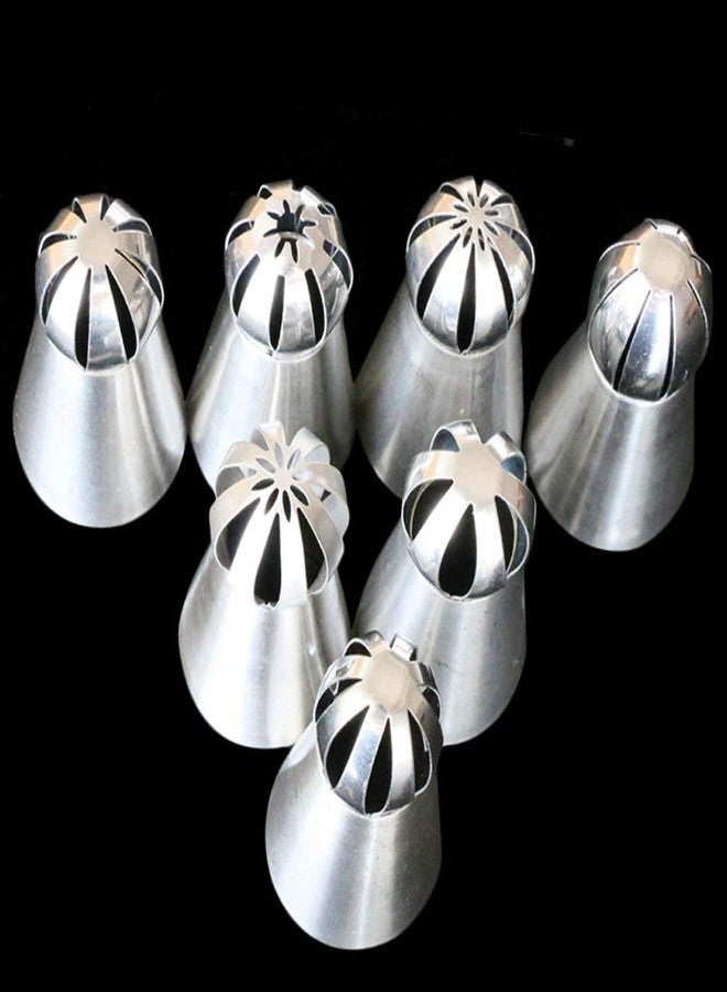 MASTER ROYAL BACKNCOOK TOOLS 7pcs Set Stainless Steel Sphere Ball Tips Russian Icing Piping Nozzles Tips Pastry Cake Fondant Cupcake Buttercream DIY Baking Tools | MASTER ROYAL BACKNCOOK TOOLS | Amazing-Shop - Image 5