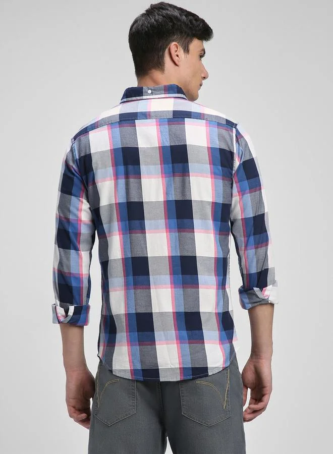 Dennis Lingo Dennis Lingo Checked Long Sleeves Casual Shirt