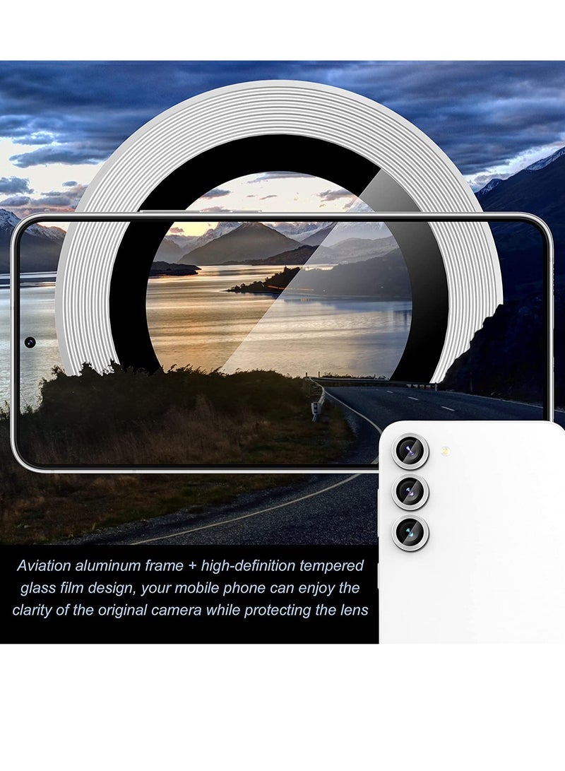 ELTRAZONE [3+3 PCS]  for Samsung Galaxy S23/ S23+ Camera Lens Protector, [Scratch Resistant] [Positioning Installation] Tempered Glass Lens Protector Cover - Image 2