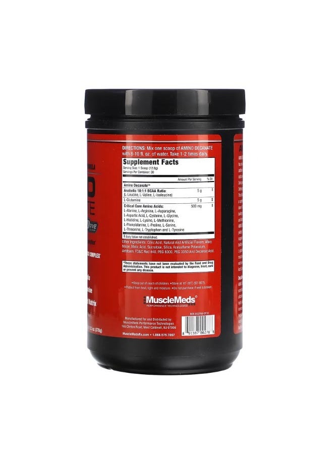 MUSCLEMEDS Amino Decanate Watermelon 13.3 oz 378 g  - Image 2