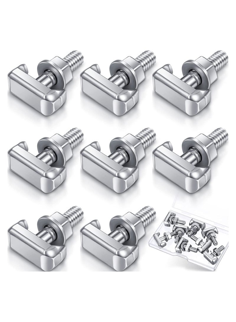 KASTWAVE T Bolt Battery Terminal Nuts, Car Battery Cable Extender Replacement Battery Terminal T Bolt for 64740 GM 19116852, VW 6x0-915-138, BMW 61128373946 (8 Pcs) - Image 1