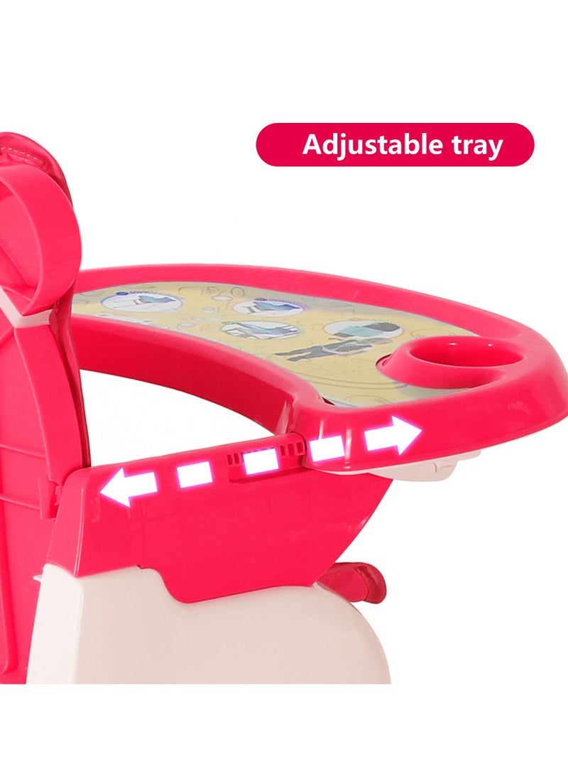 Bebesitos Three In One Portable Foldable Eating Chair Bear Design Baby Highchair Short Chair Booster Chair With Removable Cushion  - Image 3