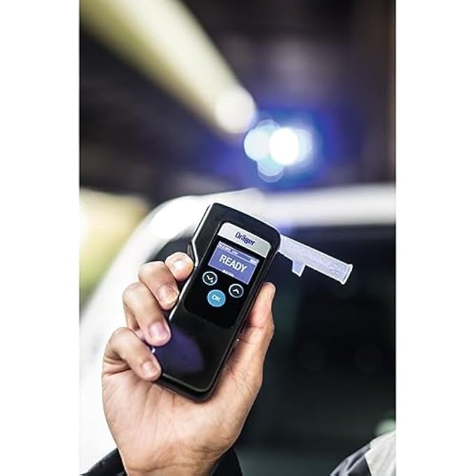 rayihni Drger Alcotest 6000 | Police Accurate Breathalyser with 3 Interchangeable Mouthpieces | Digital Per Mille Tester Made in Germany - Image 2