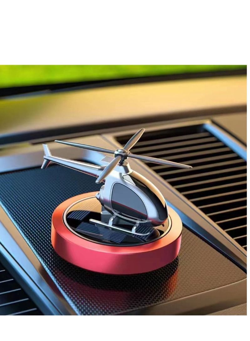 ACLIX Combat Helicopter car Solar Perfume air freshener car Fragrance car Solar Rotating Perfume Dashboard Accessories car Organic Perfume 