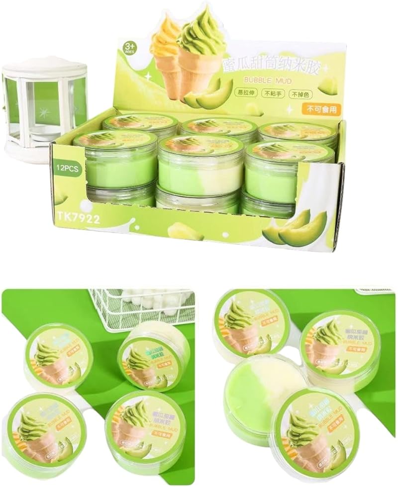 1 Piece Watermelon Clay Ice Cream Nanocolors Bright Colors Different Colors