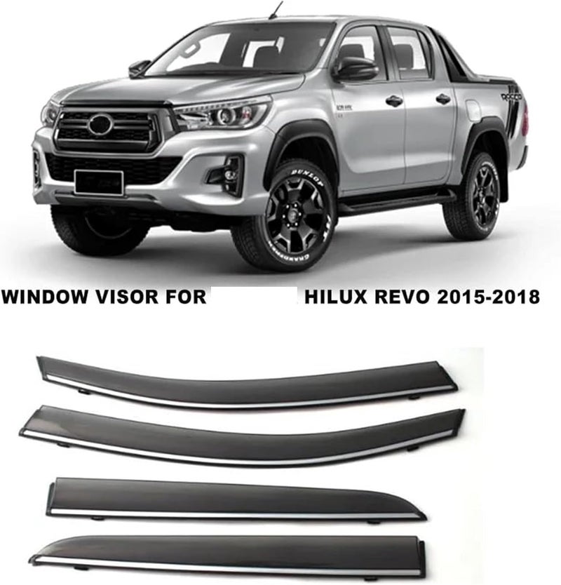 Wivplex Side Window Visor for Toyota Hilux Revo Rocco - Image 4