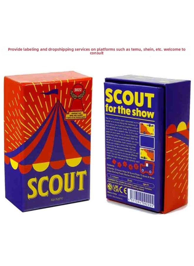 Scout Table Games Oink Games Small Box Series Circus Multiplayer Party Star Scout Game Table-Color:Search Games