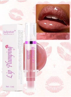 Lip Plumping Booster Spicy Lip Lipstick Hydrating Lifter Gloss Volumizes & High-Shine Lip Plumper Lip Glass Mirror Lip Glaze Lip Makeup Lip Plumper for Women No.06