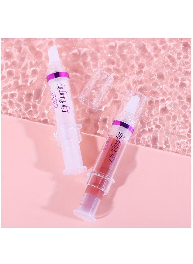 Julystar - Lip Plumping Booster Spicy Lip Lipstick Hydrating Lifter Gloss Volumizes & High-Shine Lip Plumper Lip Glass Mirror Lip Glaze Lip Makeup Lip Plumper for Women No.06 - Image 1