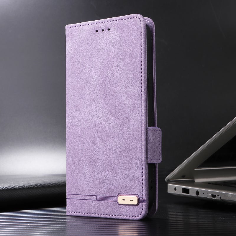 HuHa Case Cover For Nothing Phone 2a Magnetic Clasp Leather Phone Case(Purple) - Image 2