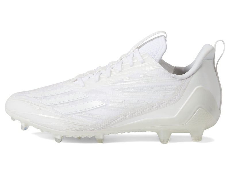 adidas Men's Adizero Football Shoe, White/White/White, 11 - Image 5