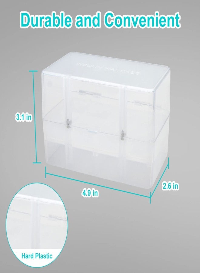 APDTEK علبة تخزين قوارير الأنسولين من APDTEK للثلاجة، 8 فتحات، منظم وحافظة قوارير الأنسولين لمرضى السكري للسفر، تناسب قوارير حقن الأنسولين من 5 مل إلى 15 مل (أبيض) - Image 5