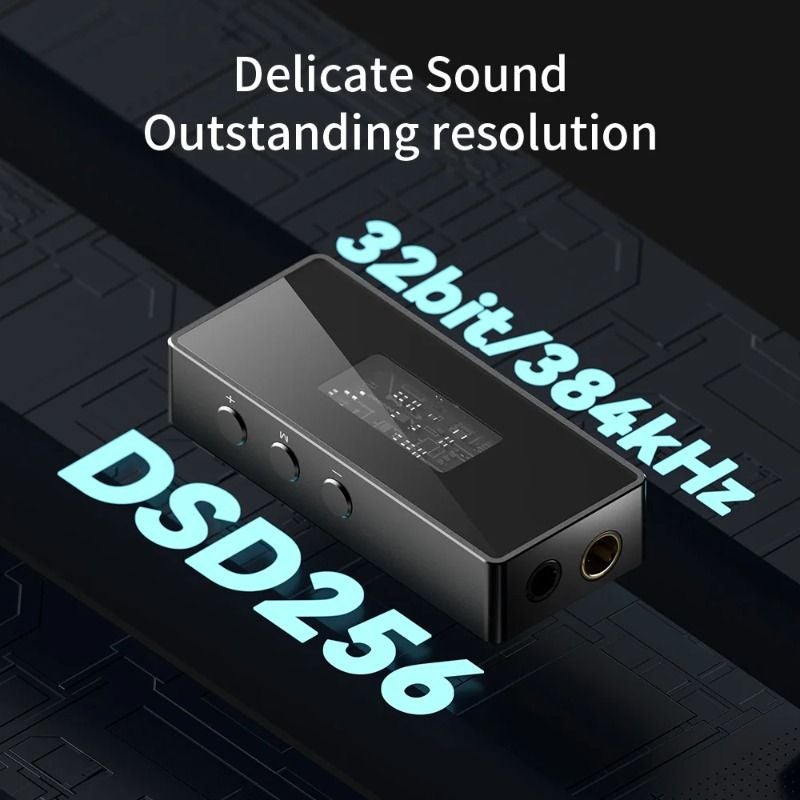 TRN Black Pearl Portable Hi-Fi Digital Audio Dac, 3.5mm + 4.4mm Output, Dual Cs43131 DAC Chip, PCM 384kHz, 32-Bit Dsd256 Headphone Amp - Image 4