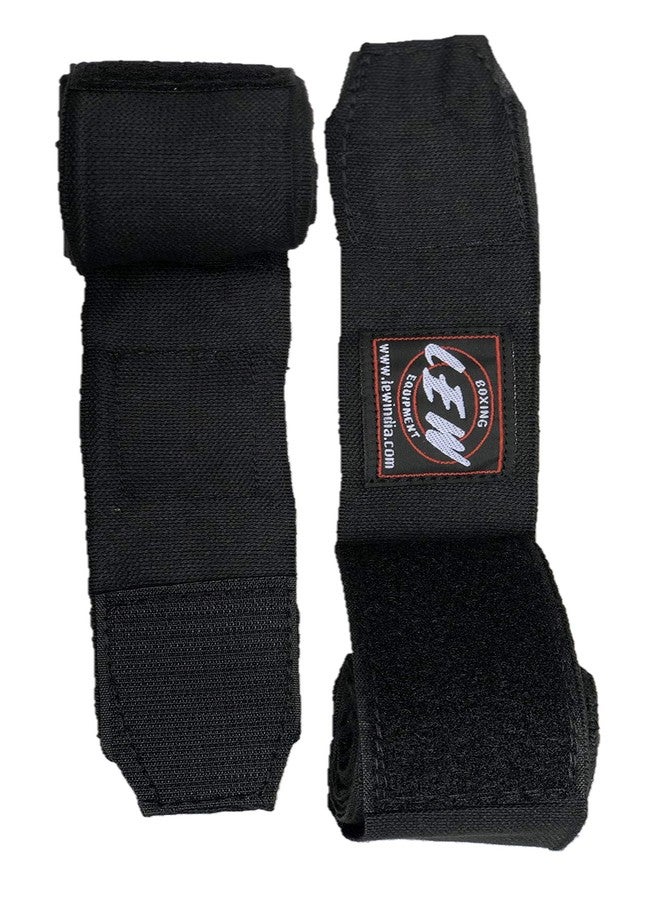 LEW Mexican Style Boxing Cotton Elastic Hand and Wrist Support Hand Wraps (Black, 108") - Image 3