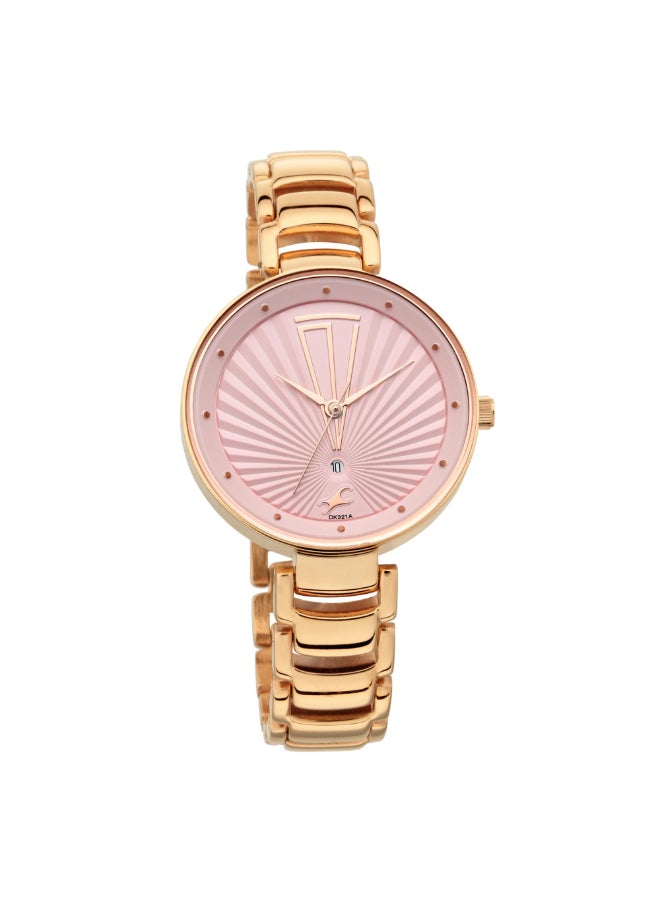 fastrack Ruffles Analog Pink Dial Women's Watch-6216WM01  - Image 2