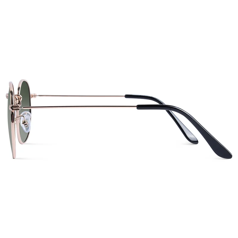 Woggles Green Polarized Round Sunglasses