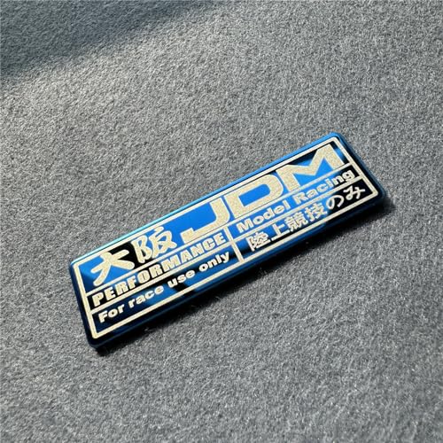 DXYMOO 2X Car Sticker for JDM Osaka Performance Model Racing Use Only Decal Stainless Steel Tape Auto Interior Decoration Steering Wheel Tape Blue 70x20mm - Image 3