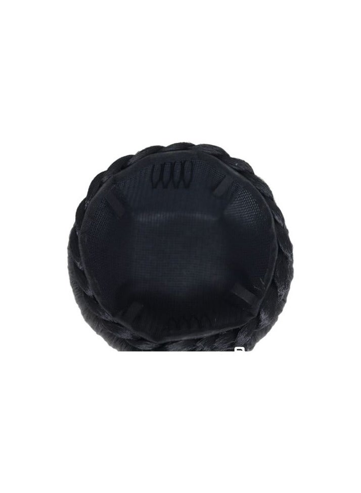 كعكة الشعرالمضفرة للفتيات والنساء باللون المميز (بني غامق)  بعد درجات الاسود الأنيق - Image 3