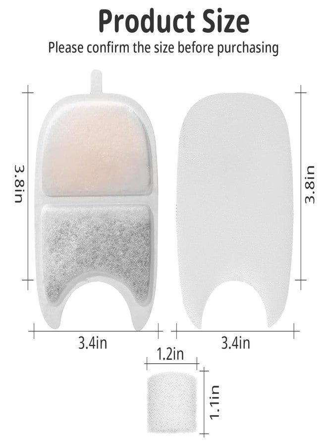 Baofum Cat Water Fountain Filter Replacement Pet Drinking Fountain Filters Compatible with 135 fl oz/4L Cat Water Fountain-12 Set Filters with Sponges - Image 3