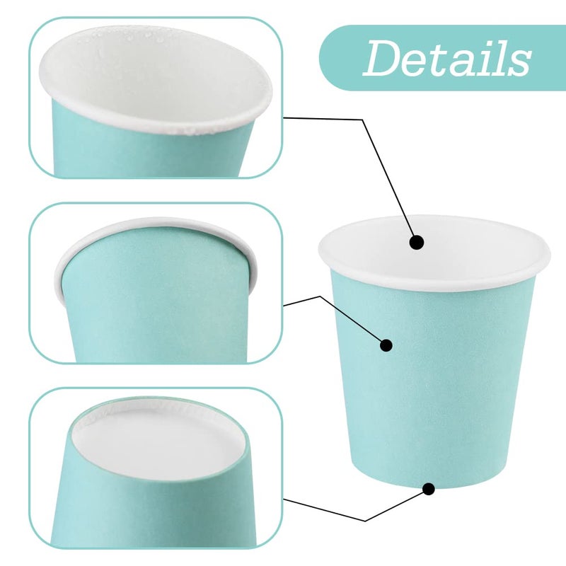 Wuadua 50 Pack 3 oz Paper Cups  Disposable Cups  Espresso Cups  Disposable Bathroom Cups  3 oz Cups for Bathroom  Snack  Espresso  Mouthwash - Image 3