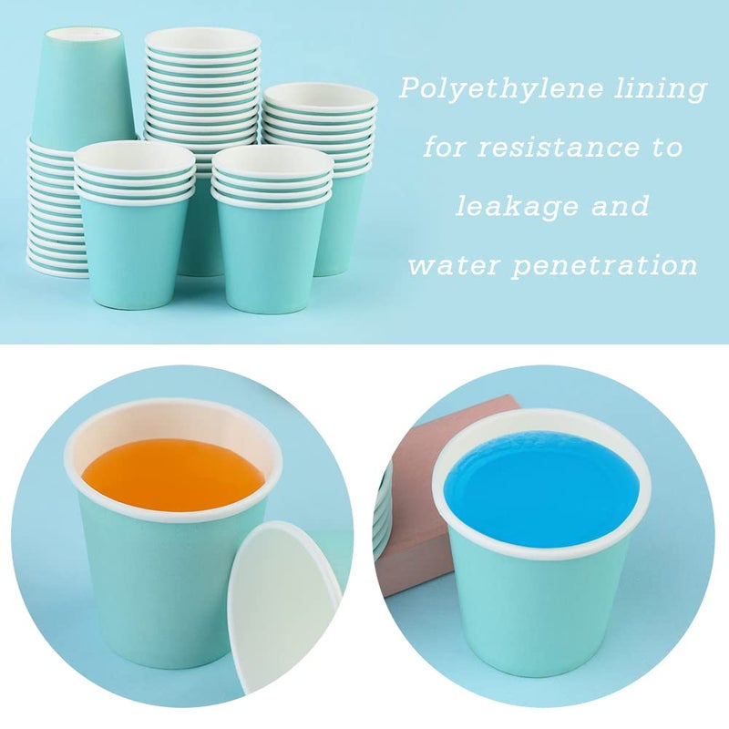 Wuadua 50 Pack 3 oz Paper Cups  Disposable Cups  Espresso Cups  Disposable Bathroom Cups  3 oz Cups for Bathroom  Snack  Espresso  Mouthwash - Image 4