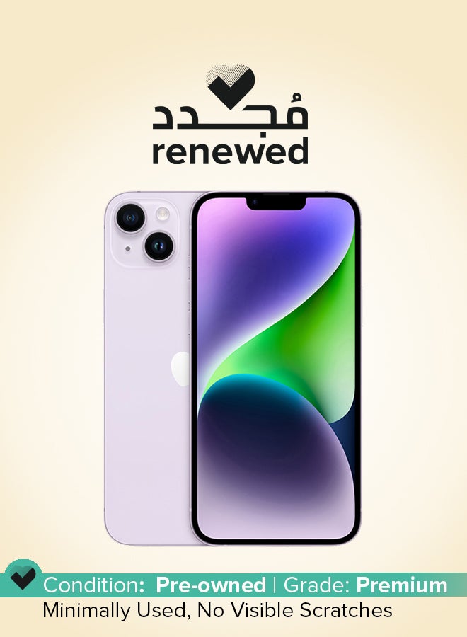ابل  Renewed - iPhone 14 Plus 256GB Purple 5G With FaceTime - International Version - Image 1