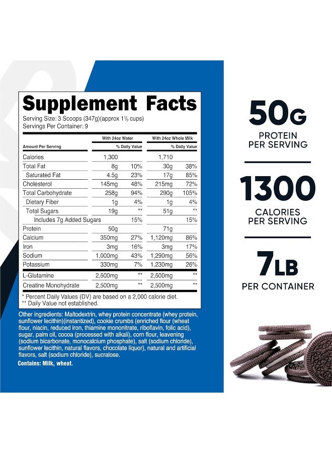 Nutricost Mass Gainer Cookies N Cream Flavor - Image 2