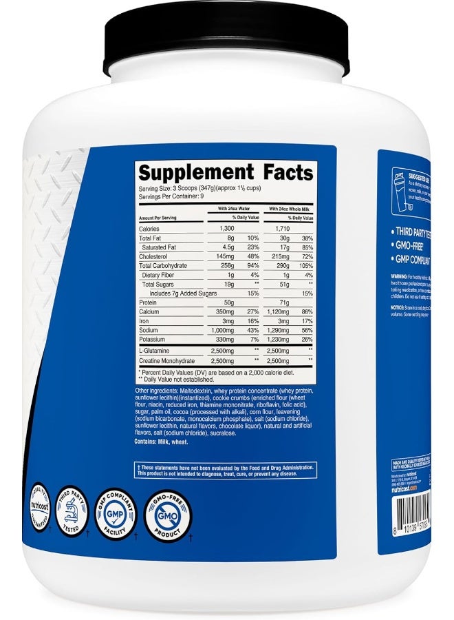 Nutricost Mass Gainer Cookies N Cream Flavor - Image 5