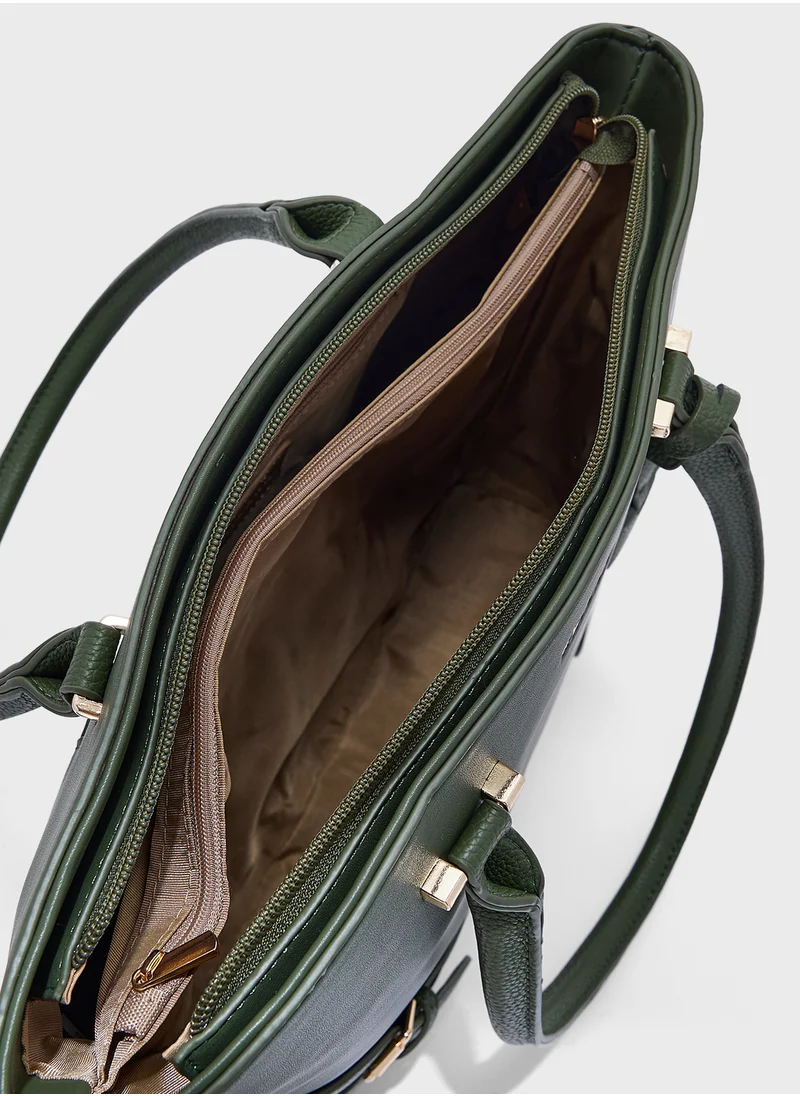 خزانة Tote Bag With Fob Detail