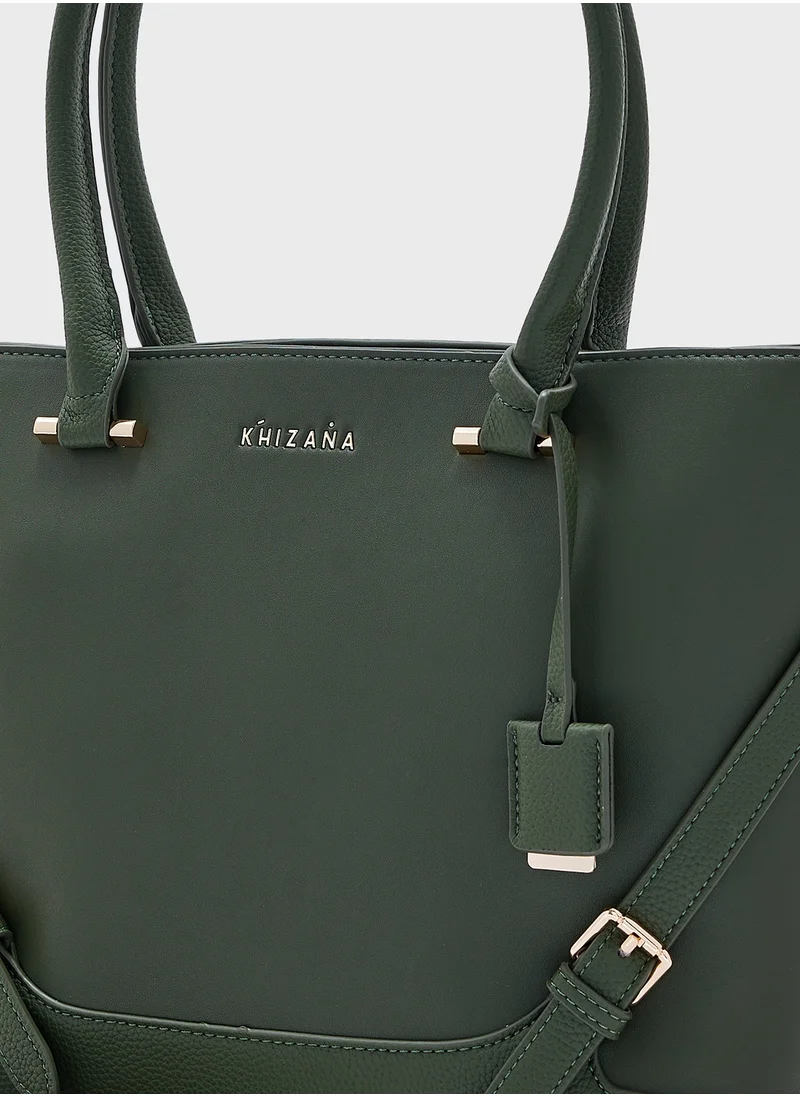 خزانة Tote Bag With Fob Detail