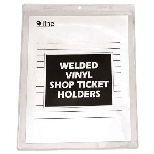 C-Line Vinyl Shop Ticket Holders, Both Sides Clear, 9 x 12 Inches, 50 per Box (80912) - Image 1