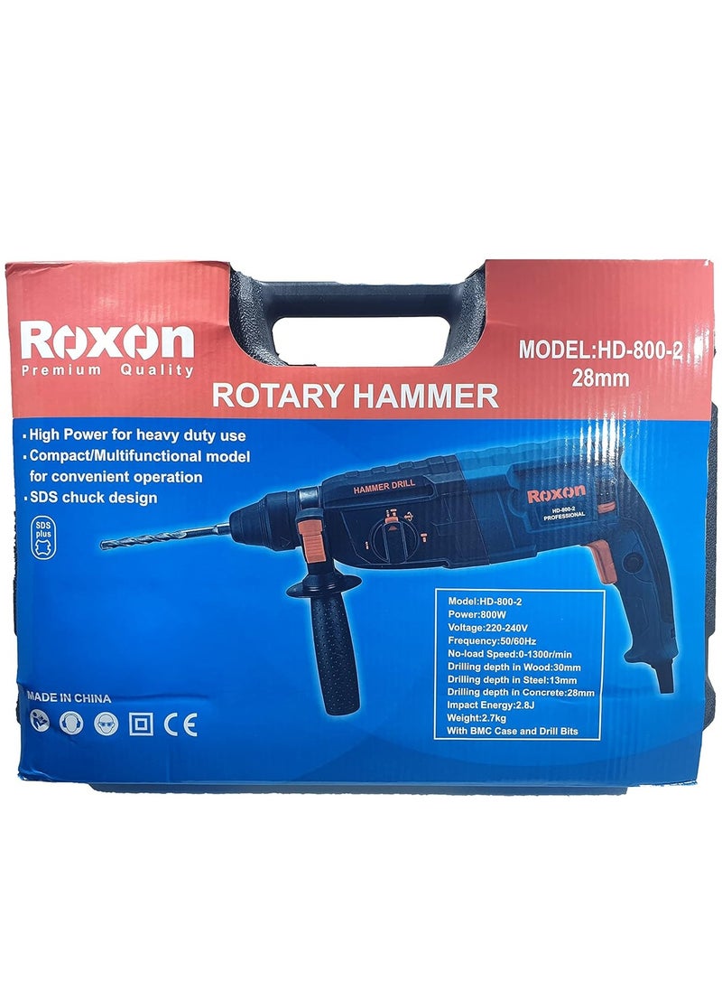 Roxon Hilti Drill 800 Watts with Head Adapter for Normal Dlades  - Image 4