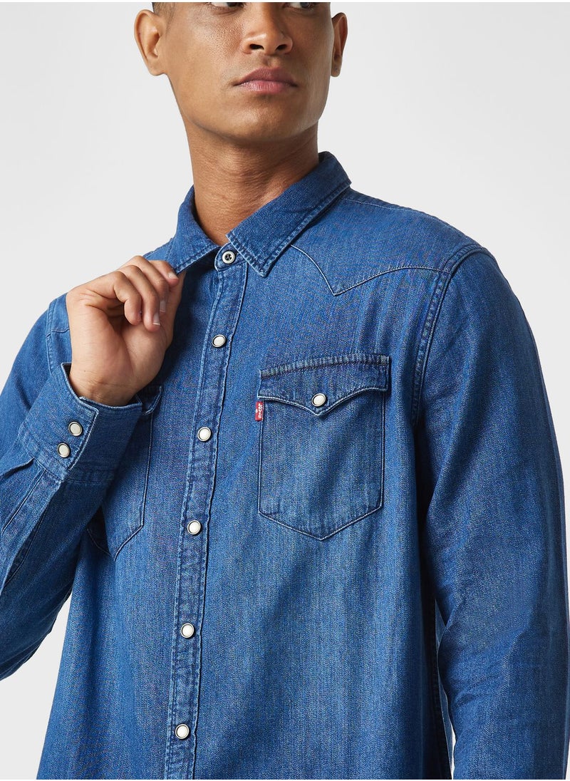 Levi's - Denim Washed Shirt - Image 1