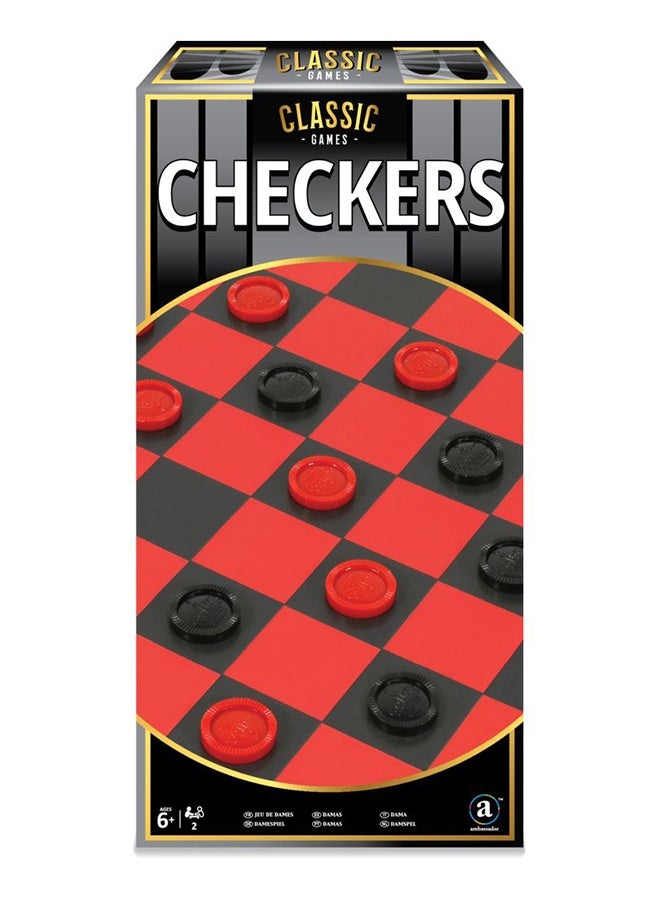 Ambassador Classic Games - Checkers (basic) - Image 1