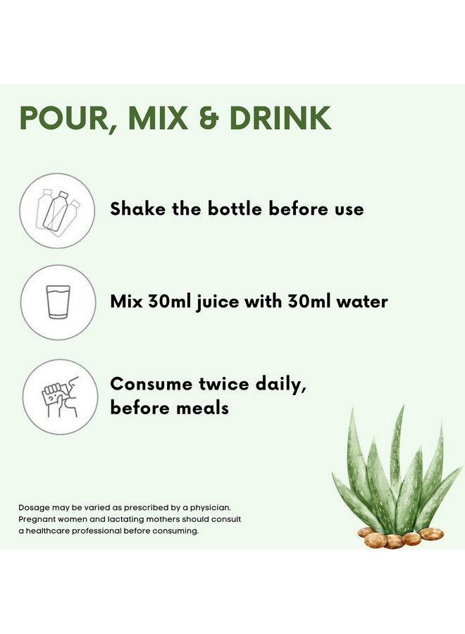 VEDAPURE Natural Aloe Vera Juice For Immunity Booster | Sugar Free | Digestion Herbal Juice | With Minerals & Vitamin A, E, C | Boost Metabolism | Helps in Skin, Hair & Nail Care | Pack of 2 (500 ML) - Image 5