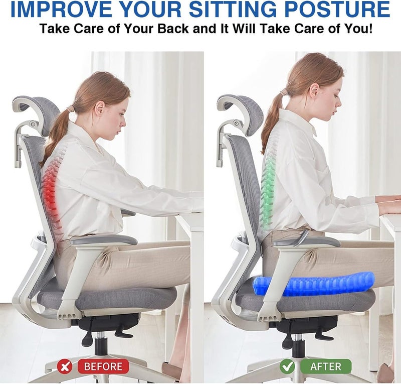 Bulfyss Medical-Grade Gel Seat Cushion, SmartGRID Ortho Pro Seat Cushion, Double-Sided | Office Chair, Car Or Home | Reduces Lower Back, Spine, Hip Pain | Posture Correction - Image 4