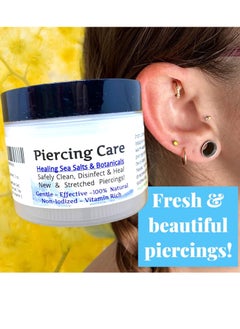 Urban ReLeaf Urban ReLeaf Piercing Care - Healing Sea Salt & Botanical Aftercare - Safely Clean & Heal New & Stretched Piercings - 1 (3 Ounce)  - Image 2