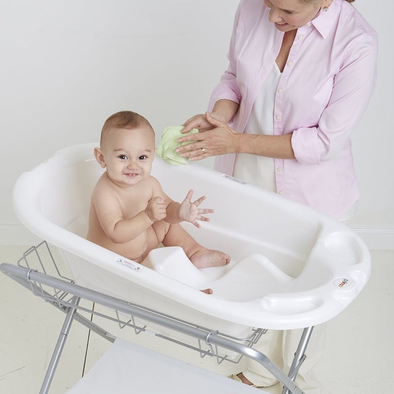 PRIMO EuroBath 2-Stage Baby Bath Tub, White - Large, Long Lasting Baby Essentials, Must-Have Baby Bathtub, Newborn Essentials, Infant Bathtub & Baby Care Products for Registry - Image 3