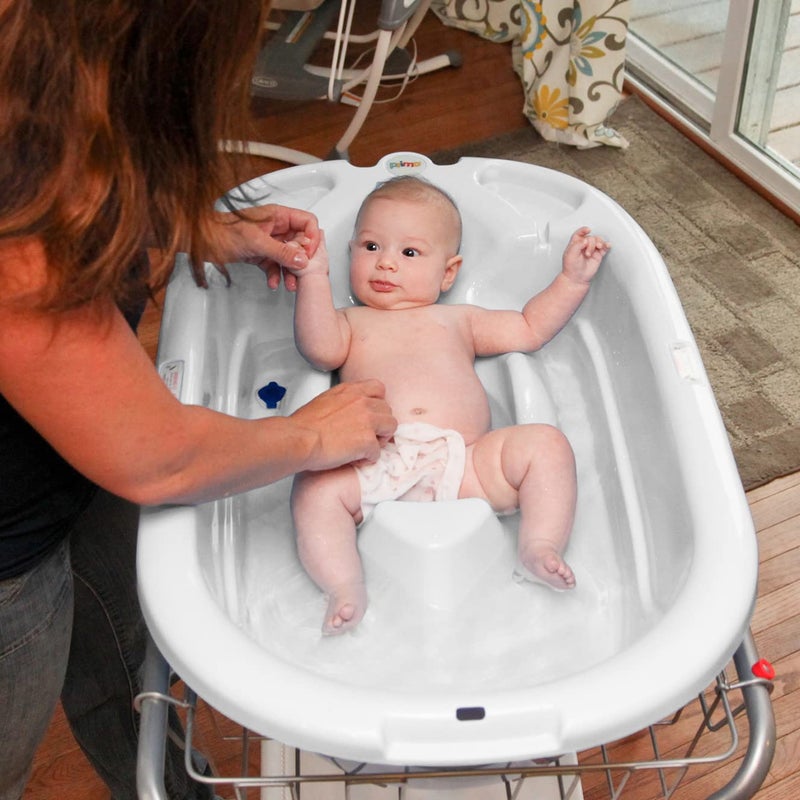 PRIMO EuroBath 2-Stage Baby Bath Tub, White - Large, Long Lasting Baby Essentials, Must-Have Baby Bathtub, Newborn Essentials, Infant Bathtub & Baby Care Products for Registry - Image 5