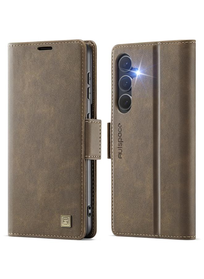 The Bros Case For Samsung Galaxy S23 FE 5G A11 Side Buckle MagSafe Magnetic RFID Phone Leather Case