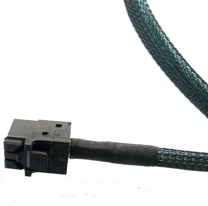 DiliVing SlimSAS 4X to MiniSAS HD 4X, SFF-8654 38pin to SFF-8643 36pin Cable, 80cm, 24Gbps SAS, 8GT/s PCIe, SAS3.0 Compatible, Server Compatible - Image 3