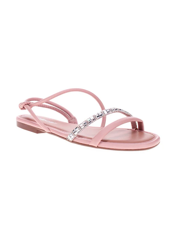 موليكا Moleca Ladies Flat Sandals Pink | Made In Brazil