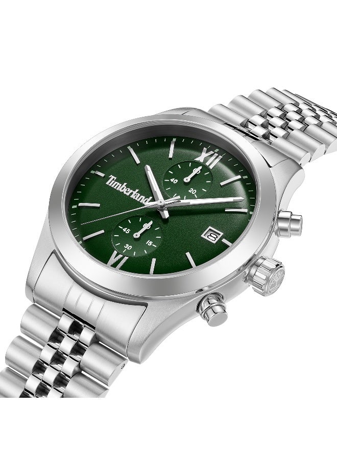Timberland Men Ripgorge Stainless Steel Bracelet Chronograph Watch for Men, 44mm - Image 2