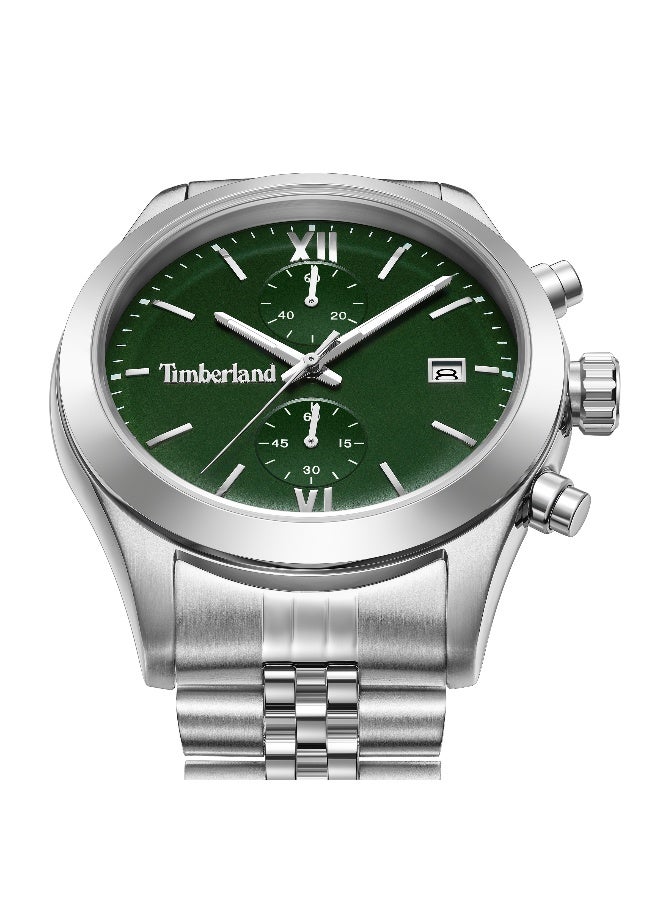 Timberland Men Ripgorge Stainless Steel Bracelet Chronograph Watch for Men, 44mm - Image 4