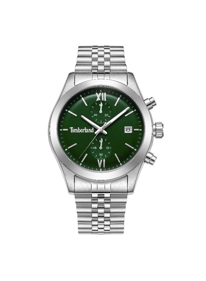 Timberland Men Ripgorge Stainless Steel Bracelet Chronograph Watch for Men, 44mm - Image 1