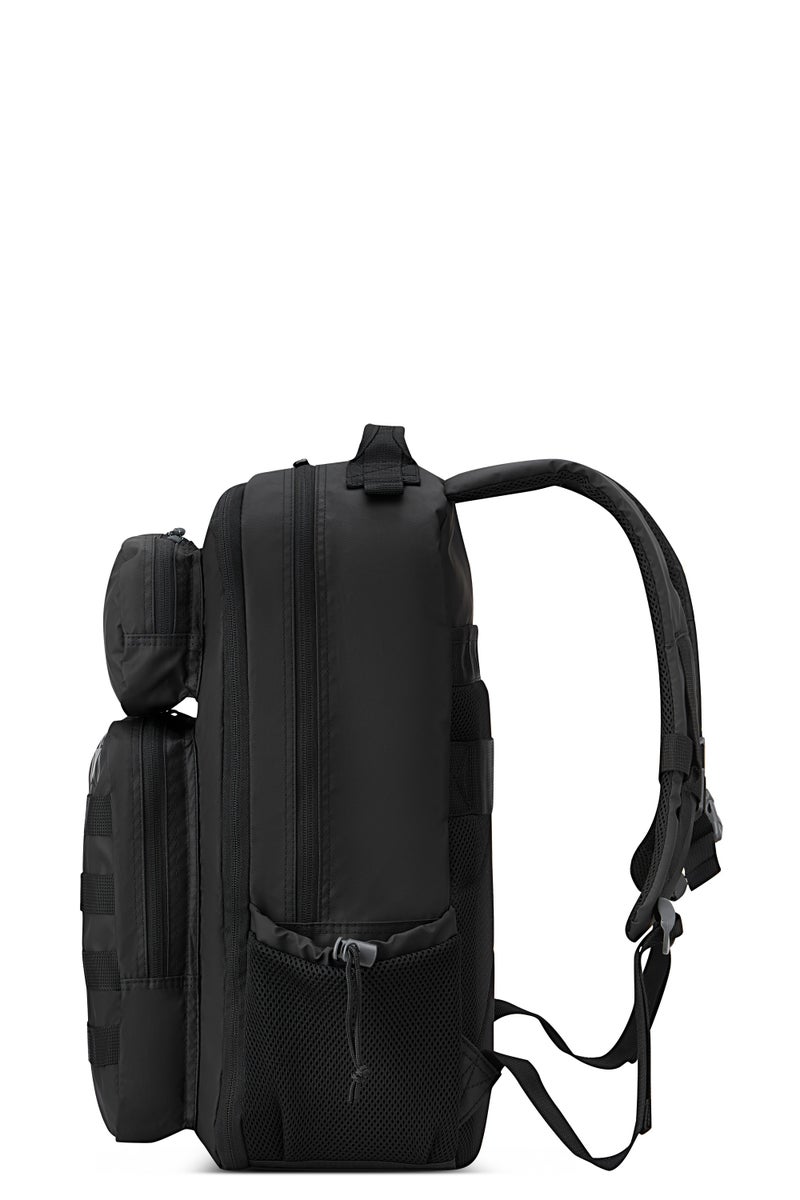 جيب حقيبة ظهر مبطنة JEEP TACTICAL للابتوب باللون الأسود مقاومة للماء، مناسبة لأجهزة حتى 15.6 بوصة، مع حقيبة غداء مجانية باللون الأخضر العسكري (Army Green) – طقم مكون من قطعتين. - Image 3