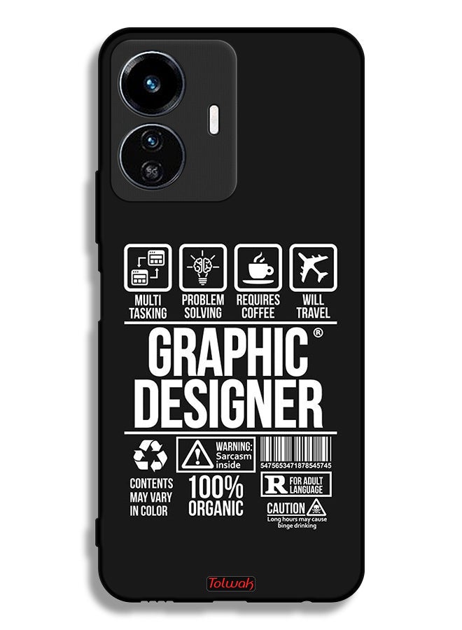 Tolwak Vivo Y77 5G Protective Case Cover Graphic Designer Sticker - Image 2