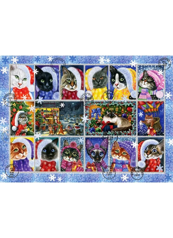 أناتوليان 1000 Piece Puzzle / New Year Cats - Code 1103