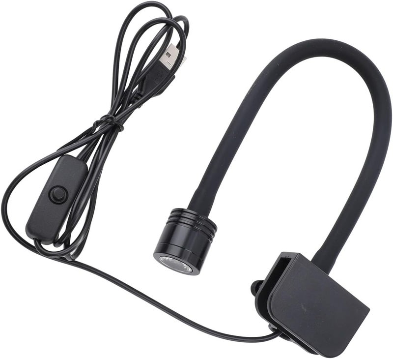Aramox Aquarium Light, LED Fish Tank Light with Adjustable Angle and USB Power Supply, for 36 Gallon Frameless Aquariums with Glass Thickness up to 10mm (Warm) - Image 4