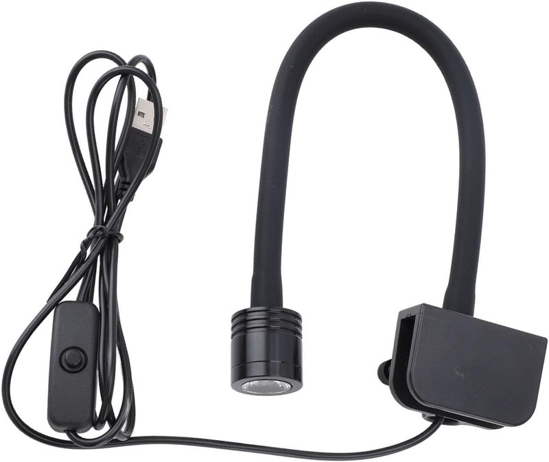 Aramox Aquarium Light, LED Fish Tank Light with Adjustable Angle and USB Power Supply, for 36 Gallon Frameless Aquariums with Glass Thickness up to 10mm (Warm) - Image 3